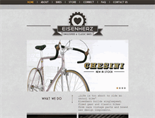 Tablet Screenshot of eisenherz-bikes.de